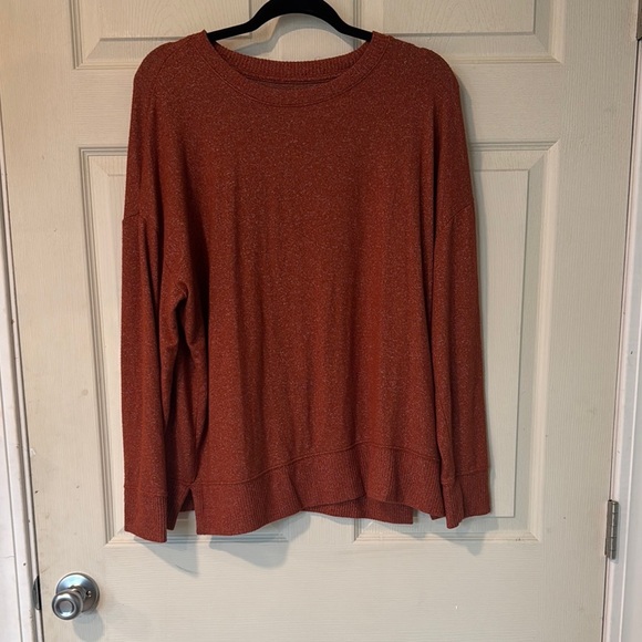 Time and tru Rust Orange Sweater women’s large - Picture 1 of 12
